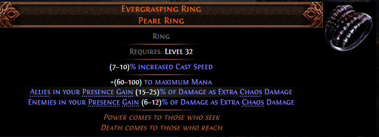 Evergrasping Ring Pearl Ring
